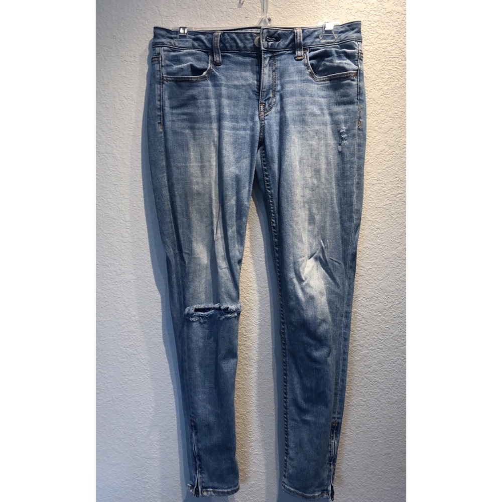 American Eagle zipper jeggings